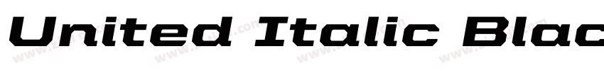 United Italic Black字体转换
